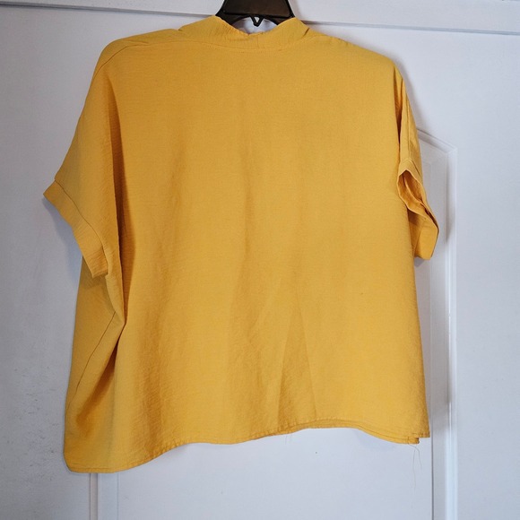 Lot of 3 Yellow Tops Womens Extra Large Cardigan Long Sleeve Short Mustard Soft - Picture 8 of 16